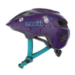 Scott Spunto Kid Deep Purple Blue LED Rücklicht 46-52 cm | Lila Kleinkinder Fahrradhelm